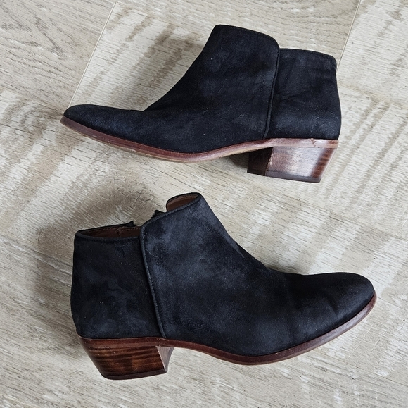 Sam Edelman Betty Suede Leather Ankle Booties - Picture 4 of 16